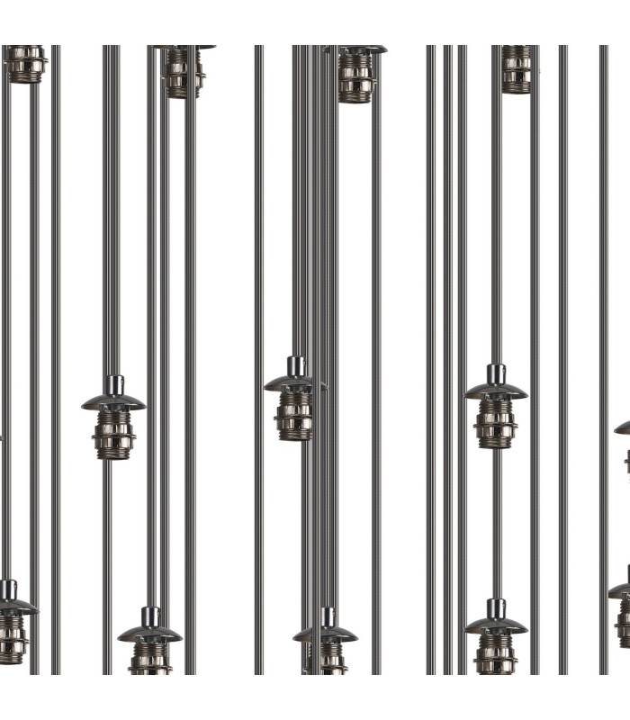 Keene 72cm 50 Light G9 Bubble Glass Round Multiple Pendant Polished Chrome / Clear Glass Item Weight: 75.6kg-7