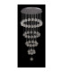 Keene 72cm 50 Light G9 Bubble Glass Round Multiple Pendant Polished Chrome / Clear Glass Item Weight: 75.6kg-11