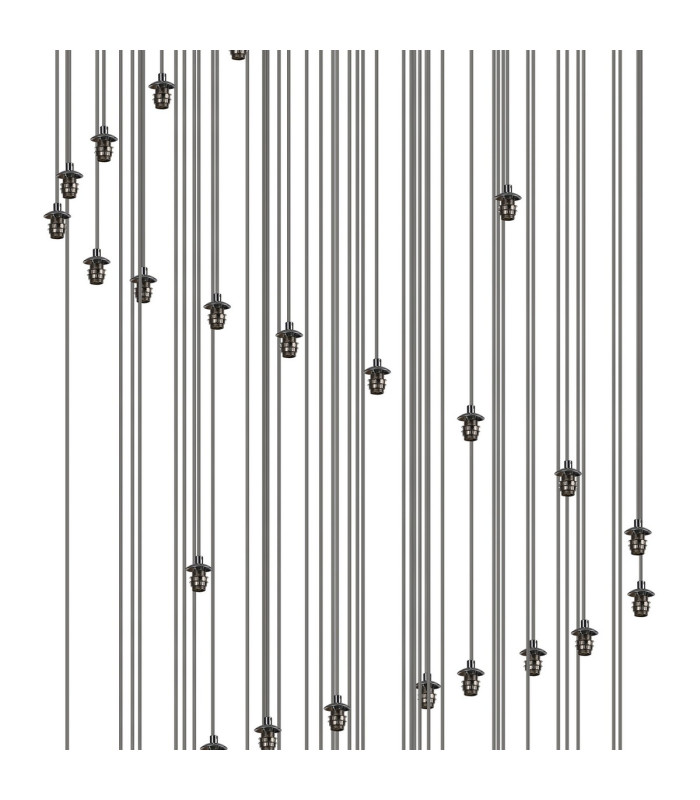 Keene 80cm 60 Light G9 Bubble Glass Round Multiple Pendant Polished Chrome / Clear Glass Item Weight: 93.5kg-9