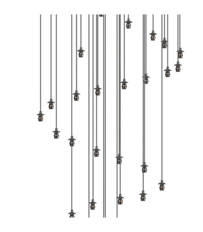 Keene 80cm 60 Light G9 Bubble Glass Round Multiple Pendant Polished Chrome / Clear Glass Item Weight: 93.5kg-10