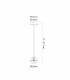 Keene 12cm 1 Light G9 Bubble Glass 2m Single Pendant Polished Chrome / Clear Glass-2