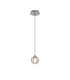 Keene 12cm 1 Light G9 Bubble Glass 2m Single Pendant Polished Chrome / Clear Glass-4