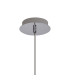 Keene 12cm 1 Light G9 Bubble Glass 2m Single Pendant Polished Chrome / Clear Glass-6