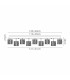 Keene Rectangle 14 Light G9 Flush Light French Gold / Clear Crystal Shade Item Weight: 18.1kg-2