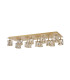 Keene Rectangle 14 Light G9 Flush Light French Gold / Clear Crystal Shade Item Weight: 18.1kg-7