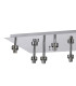 Keene Rectangle 14 Light G9 Flush Light Polished Chrome / Clear Crystal Shade Item Weight: 18.1kg-7