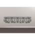 Keene Rectangle 14 Light G9 Flush Light Polished Chrome / Clear Crystal Shade Item Weight: 18.1kg-11