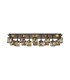 Keene Rectangle 14 Light G9 Flush Light Satin Black / Smoke Crystal Shade Item Weight: 18.1kg-1
