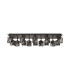 Keene Rectangle 14 Light G9 Flush Light Satin Black / Smoke Crystal Shade Item Weight: 18.1kg-4