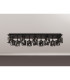 Keene Rectangle 14 Light G9 Flush Light Satin Black / Smoke Crystal Shade Item Weight: 18.1kg-13