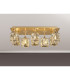Keene Rectangle 8 Light G9 Flush Light French Gold / Clear Crystal Shade-3