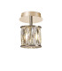 Keene 12cm 1 Light G9 Flush Light French Gold / Clear Crystal Shade-1