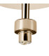 Keene 12cm 1 Light G9 Flush Light French Gold / Clear Crystal Shade-6