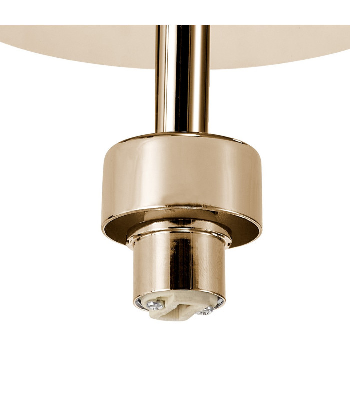 Keene 12cm 1 Light G9 Flush Light French Gold / Clear Crystal Shade-6