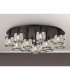 Keene 80.8cm Round 13 Light G9 Flush Sand Black / Clear Crystal Shade Item Weight: 18.26kg-3