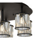Keene 80.8cm Round 13 Light G9 Flush Sand Black / Clear Crystal Shade Item Weight: 18.26kg-7