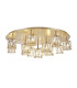Keene 80.8cm Round 13 Light G9 Flush French Gold / Clear Crystal Shade Item Weight: 18.26kg-1