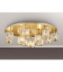 Keene 80.8cm Round 13 Light G9 Flush French Gold / Clear Crystal Shade Item Weight: 18.26kg-3