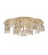 Keene 80.8cm Round 13 Light G9 Flush French Gold / Clear Crystal Shade Item Weight: 18.26kg-4