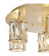 Keene 80.8cm Round 13 Light G9 Flush French Gold / Clear Crystal Shade Item Weight: 18.26kg-5