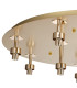 Keene 80.8cm Round 13 Light G9 Flush French Gold / Clear Crystal Shade Item Weight: 18.26kg-9