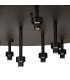 Keene 80.8cm Round 13 Light G9 Flush Sand Black / Smoked Crystal Shade Item Weight: 18.26kg-6