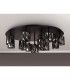 Keene 80.8cm Round 13 Light G9 Flush Sand Black / Smoked Crystal Shade Item Weight: 18.26kg-9