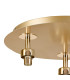 Keene Round 3 Light G9 35cm Flush Light French Gold / Clear Crystal Shade-5