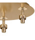Keene Round 3 Light G9 35cm Flush Light French Gold / Clear Crystal Shade-6