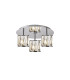 Keene Round 3 Light G9 35cm Flush Light Polished Chrome / Clear Crystal Shade-1