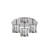 Keene Round 3 Light G9 35cm Flush Light Polished Chrome / Clear Crystal Shade-4