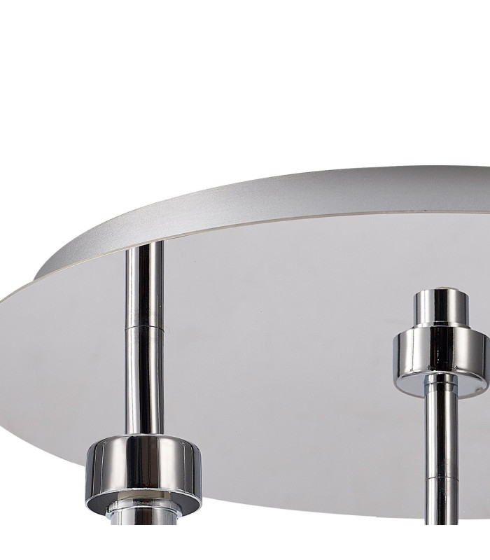 Keene Round 3 Light G9 35cm Flush Light Polished Chrome / Clear Crystal Shade-5