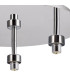 Keene Round 3 Light G9 35cm Flush Light Polished Chrome / Clear Crystal Shade-6