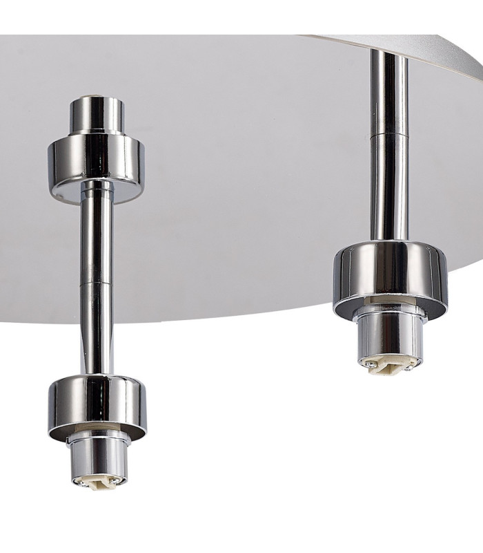 Keene Round 3 Light G9 35cm Flush Light Polished Chrome / Clear Crystal Shade-6
