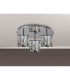 Keene Round 3 Light G9 35cm Flush Light Polished Chrome / Clear Crystal Shade-9