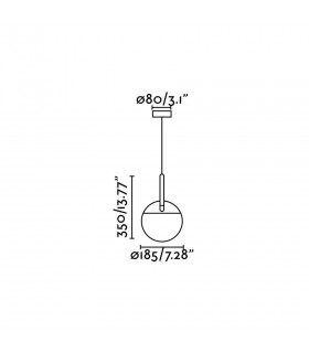 White Pendant Lamp, E27 - 2