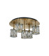 Keene 46cm Round 5 Light G9 Flush Antique Brass / Clear Crystal Shade-4