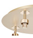Keene 46cm Round 5 Light G9 Flush Light French Gold / Clear Crystal Shade-5