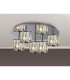 Keene 46cm Round 5 Light G9 Flush Light Polished Chrome / Clear Crystal Shade-3