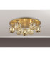 Keene Round 9 Light G9 Flush Light French Gold / Clear Crystal Shade-3