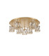 Keene Round 9 Light G9 Flush Light French Gold / Clear Crystal Shade-4
