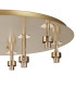 Keene Round 9 Light G9 Flush Light French Gold / Clear Crystal Shade-6