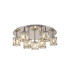 Keene 60.8cm Round 9 Light G9 Flush Light Polished Chrome / Clear Crystal Shade-1