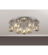 Keene 60.8cm Round 9 Light G9 Flush Light Polished Chrome / Clear Crystal Shade-3