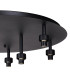 Keene Round 9 Light G9 Flush Light Satin Black / Smoke Crystal Shade-6