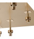 Keene Square 13 Light G9 Flush Light French Gold / Clear Crystal Shade Item Weight: 21.1kg-6