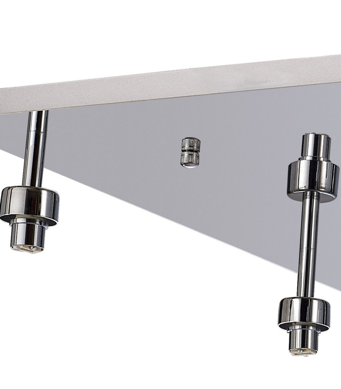 Keene Square 13 Light G9 Flush Light Polished Chrome / Clear Crystal Shade Item Weight: 21.1kg-8