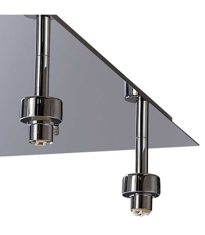 Keene Square 13 Light G9 Flush Light Polished Chrome / Clear Crystal Shade Item Weight: 21.1kg-10