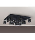 Keene Square 13 Light G9 Flush Light Satin Black / Smoke Crystal Shade Item Weight: 21.1kg-13