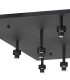 Keene Square 13 Light G9 Flush Sand Black / Clear Crystal Shade Item Weight: 21.1kg-8